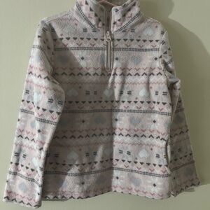 The Children's Place Pink and Gray Patterned Sweatshirt